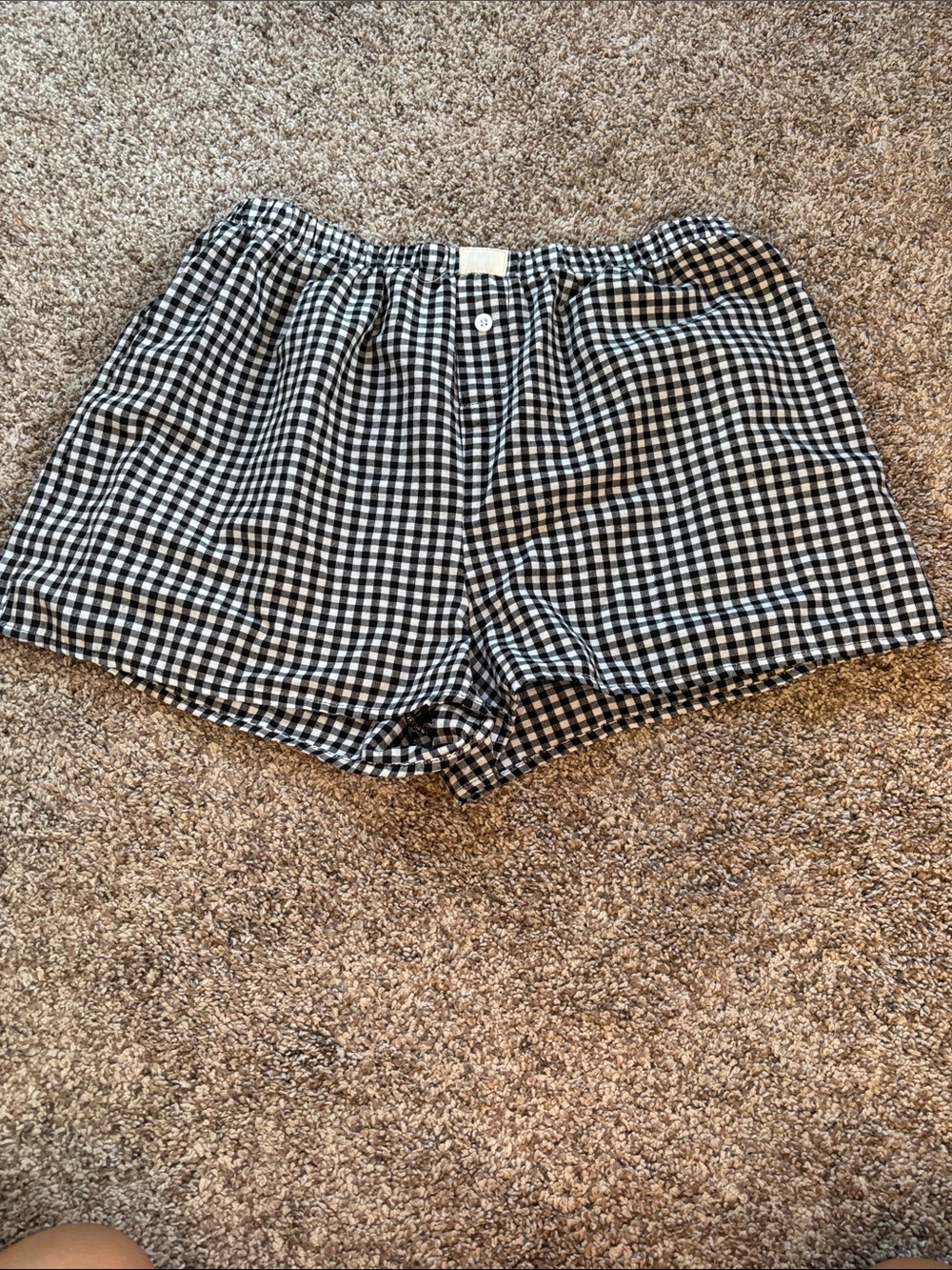 Black & White Gingham Women’s Shorts